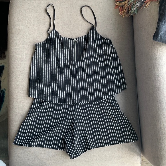 MANGO Striped Romper - Picture 2 of 5